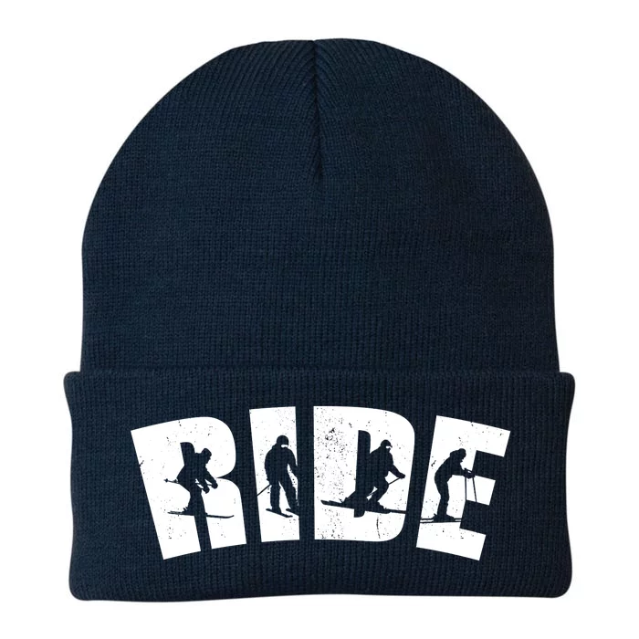 Ride Ski Lover Gift Knit Cap Winter Beanie