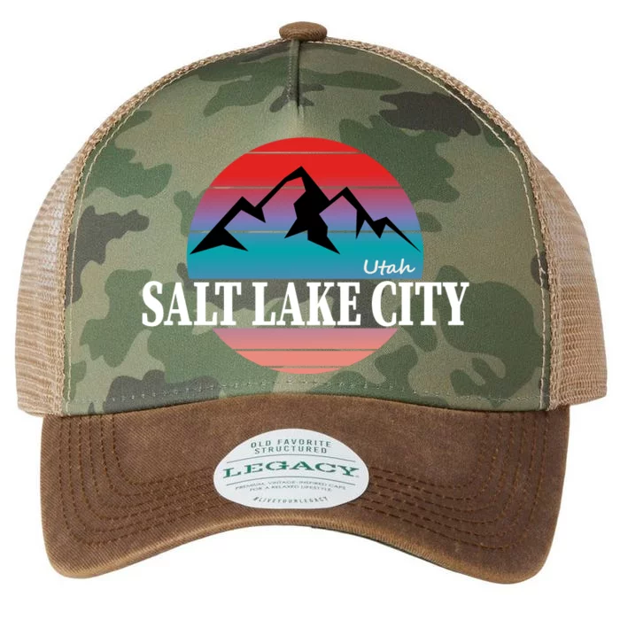 Retro Salt Lake City Utah Legacy Tie Dye Trucker Hat