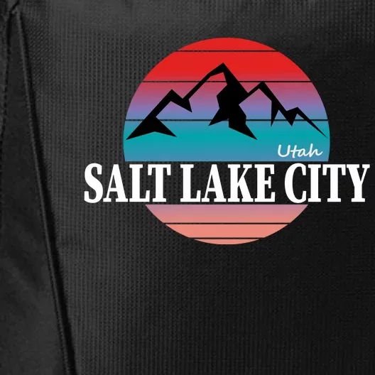 Retro Salt Lake City Utah City Backpack