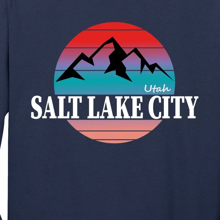 Retro Salt Lake City Utah Long Sleeve Shirt