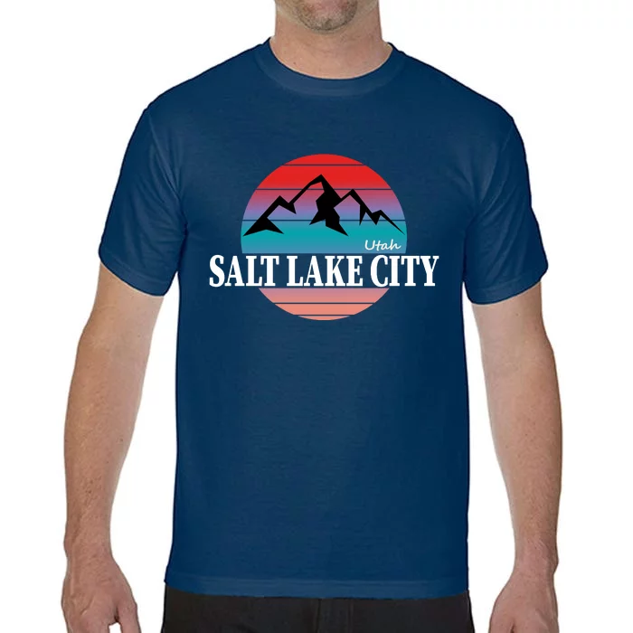 Retro Salt Lake City Utah Comfort Colors T-Shirt