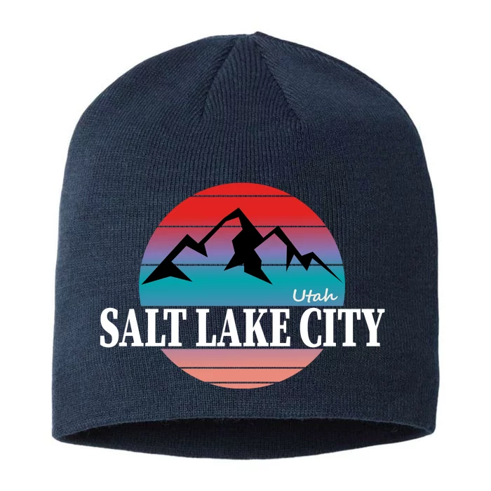 Retro Salt Lake City Utah 8 1/2in Sustainable Knit Beanie