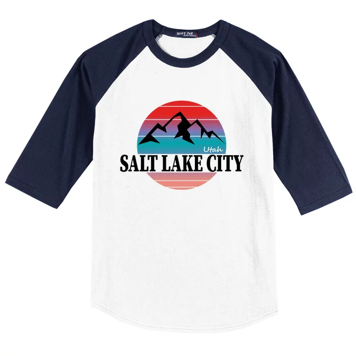 Retro Salt Lake City Utah Baseball Sleeve Shirt