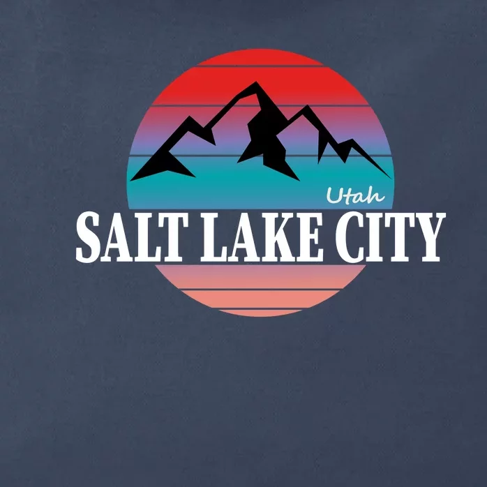 Retro Salt Lake City Utah Zip Tote Bag