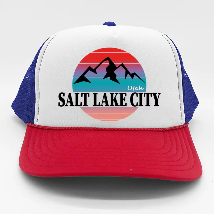 Retro Salt Lake City Utah Trucker Hat