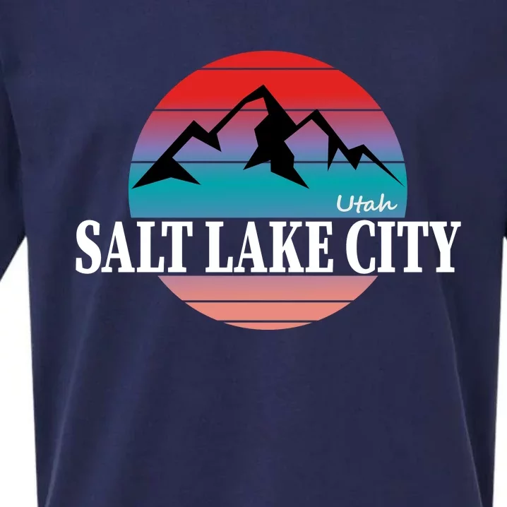 Retro Salt Lake City Utah Sueded Cloud Jersey T-Shirt