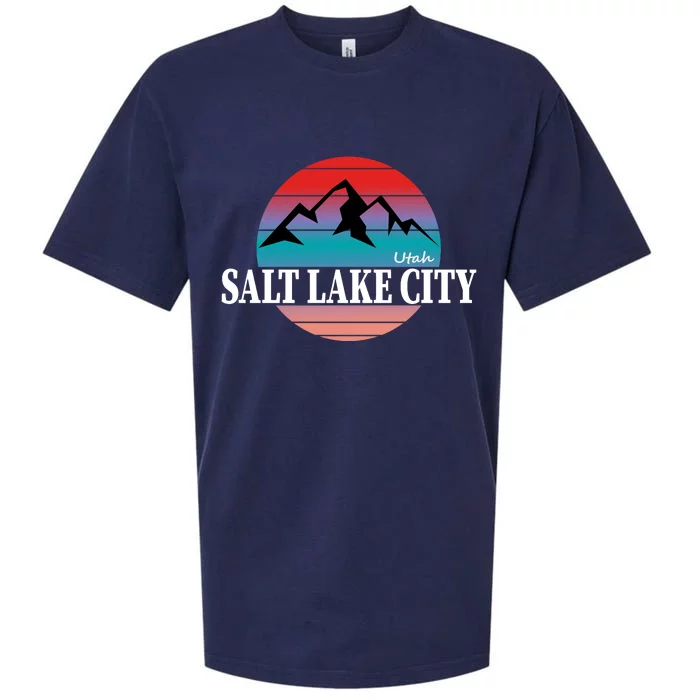 Retro Salt Lake City Utah Sueded Cloud Jersey T-Shirt