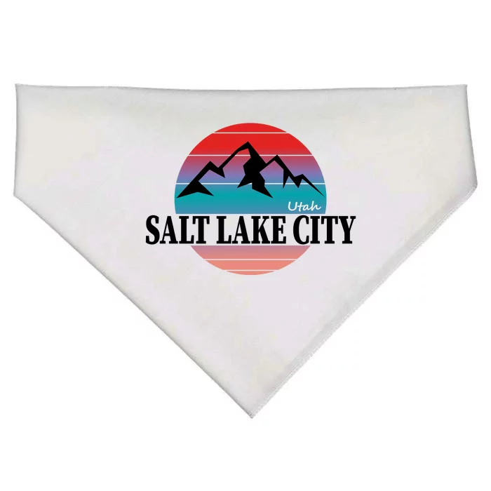 Retro Salt Lake City Utah USA-Made Doggie Bandana