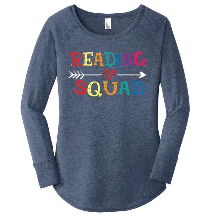 Reading Squad Love Reading Teacher Appreciation Great Gift Women's Perfect Tri Tunic Long Sleeve Shirt