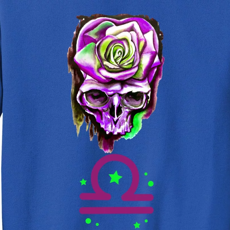 Rose Skull Libra Zodiac Gift Sweatshirt