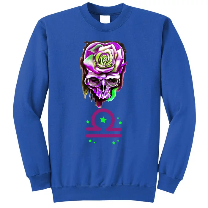 Rose Skull Libra Zodiac Gift Sweatshirt