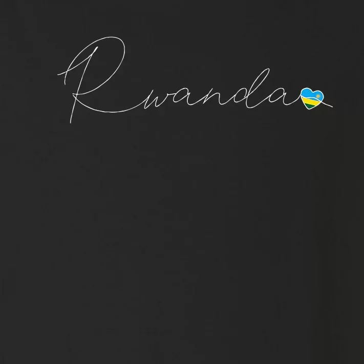 Rwanda Simple Love Rwandan Flag Heart On Rwanda Toddler Long Sleeve Shirt