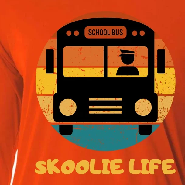 Retro Skoolie Life Converted School Bus Home Lifestyle Cooling Performance Long Sleeve Crew