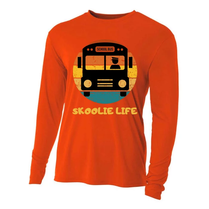 Retro Skoolie Life Converted School Bus Home Lifestyle Cooling Performance Long Sleeve Crew