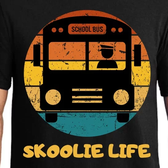 Retro Skoolie Life Converted School Bus Home Lifestyle Pajama Set