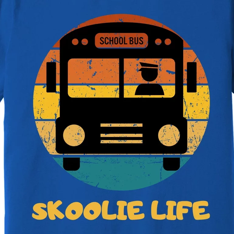 Retro Skoolie Life Converted School Bus Home Lifestyle Premium T-Shirt