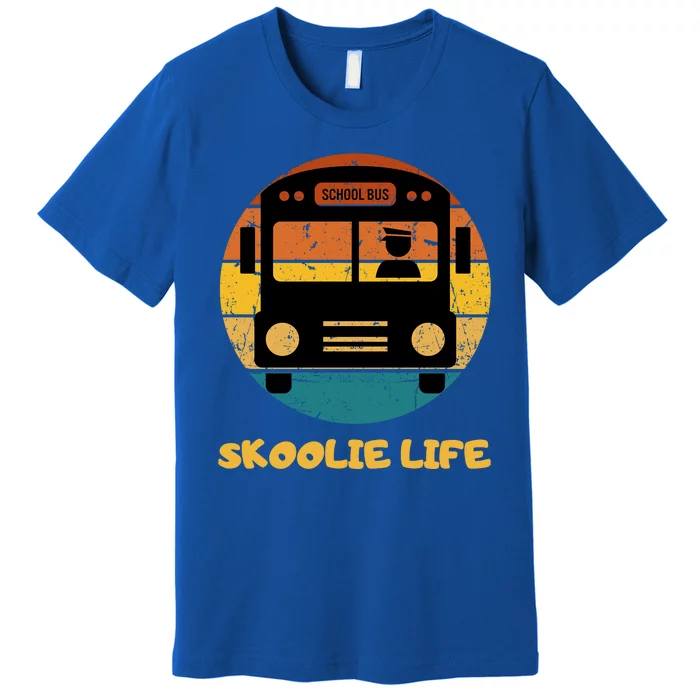 Retro Skoolie Life Converted School Bus Home Lifestyle Premium T-Shirt