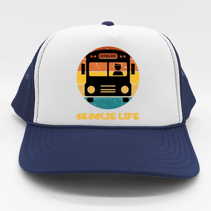 Retro Skoolie Life Converted School Bus Home Lifestyle Trucker Hat