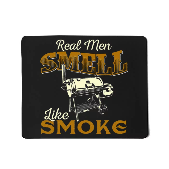 Real Smell Like Smoke Pitmaster BBQ Smoker Grilling Mousepad