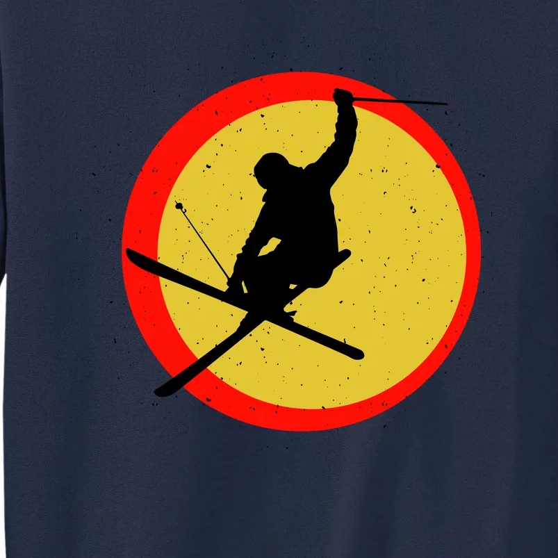 Retro Skiing Logo Tall Sweatshirt