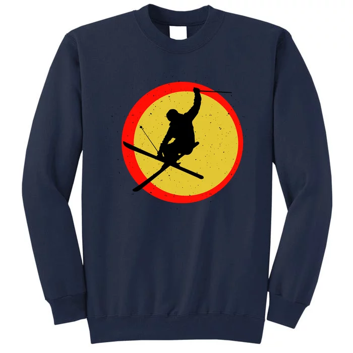 Retro Skiing Logo Tall Sweatshirt