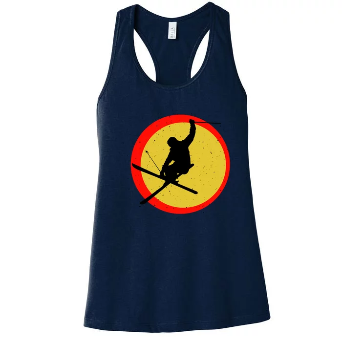 Retro Skiing Logo Women's Racerback Tank