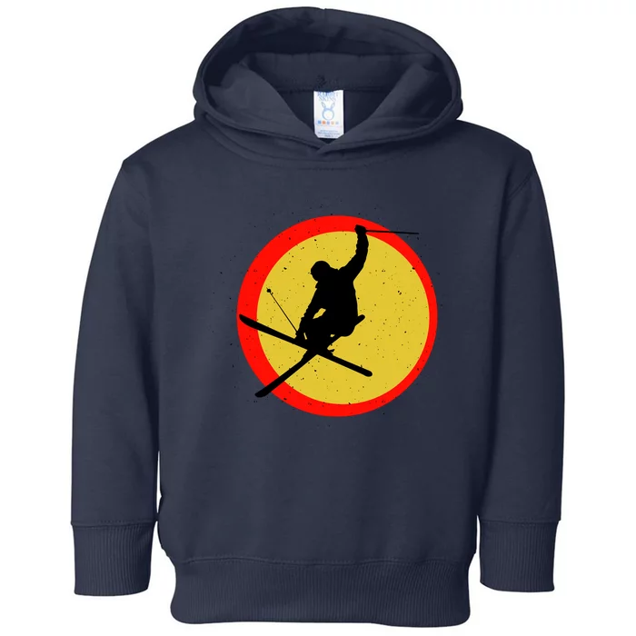 Retro Skiing Logo Toddler Hoodie