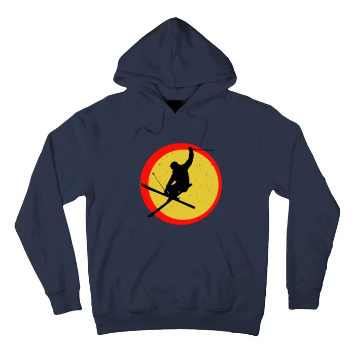 Retro Skiing Logo Tall Hoodie