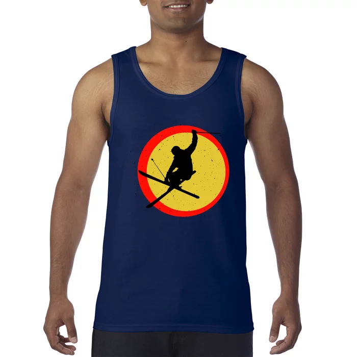 Retro Skiing Logo Tank Top