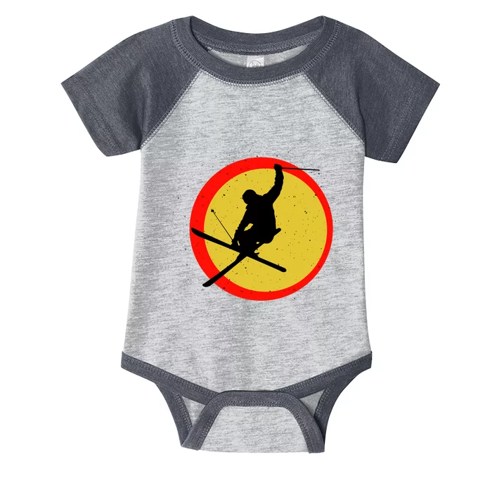 Retro Skiing Logo Infant Baby Jersey Bodysuit