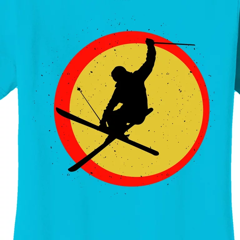 Retro Skiing Logo Women's T-Shirt