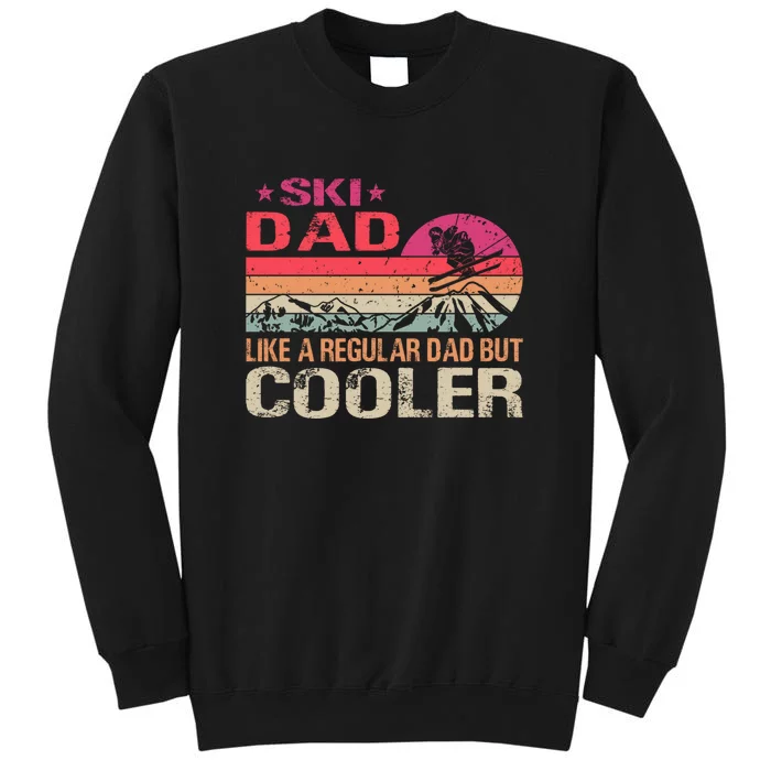 Retro Skiing Lover Outdoors Mountains Gift For Skiers Tall Sweatshirt