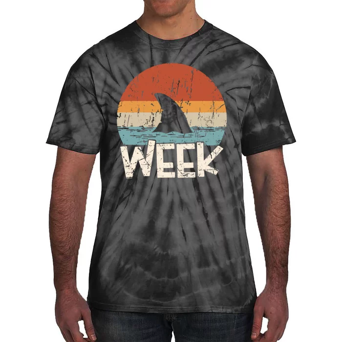 Retro Shark Lover Ocean Tie-Dye T-Shirt