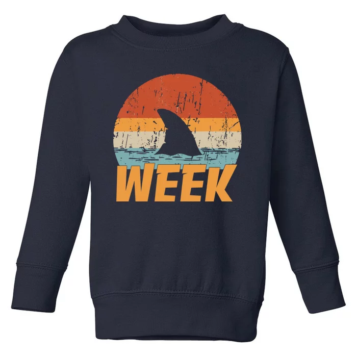 Retro Shark Lover Ocean Toddler Sweatshirt