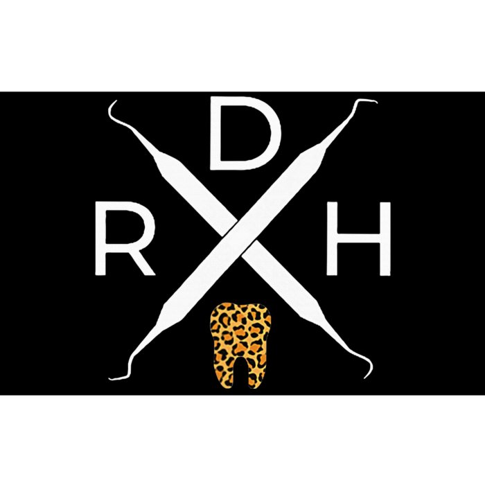 Rdh Scaler Logo With Leopard Print Tooth Dental Hygienist Bumper Sticker