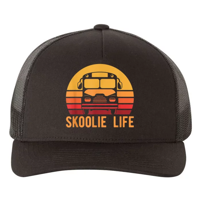 Retro Skoolie Life Converted School Bus Home Lifestyle Yupoong Adult 5-Panel Trucker Hat