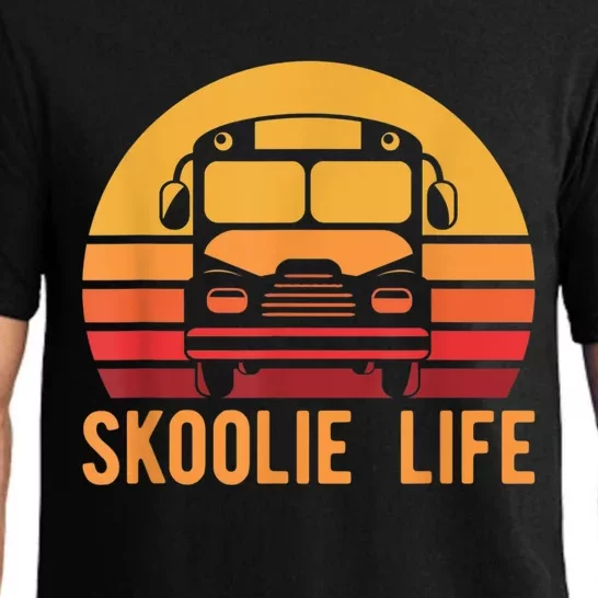 Retro Skoolie Life Converted School Bus Home Lifestyle Pajama Set