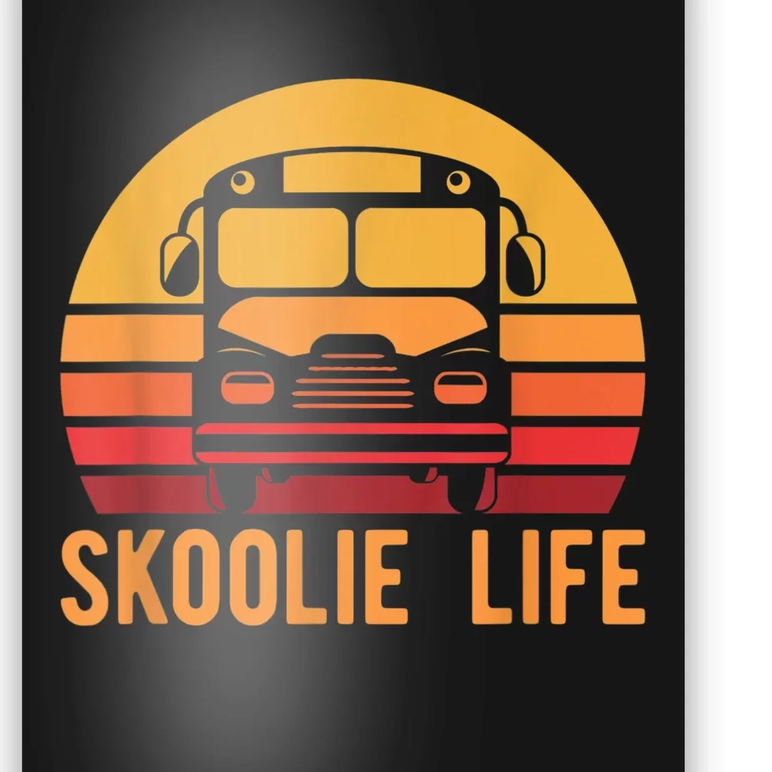 Retro Skoolie Life Converted School Bus Home Lifestyle Poster