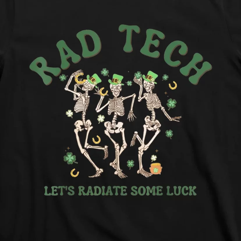 Radiate Some Luck St Patrick's Day Radiology XRay Rad Tech T-Shirt