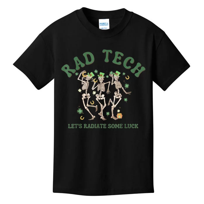 Radiate Some Luck St Patrick's Day Radiology XRay Rad Tech Kids T-Shirt