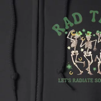 Radiate Some Luck St Patrick's Day Radiology XRay Rad Tech Full Zip Hoodie