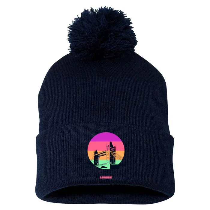 Retro Sun London Bridge Pom Pom 12in Knit Beanie