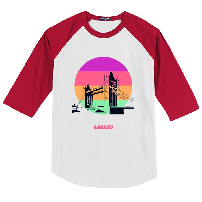 Retro Sun London Bridge Kids Colorblock Raglan Jersey