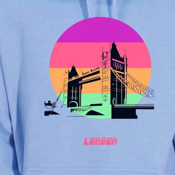 Retro Sun London Bridge Unisex Surf Hoodie