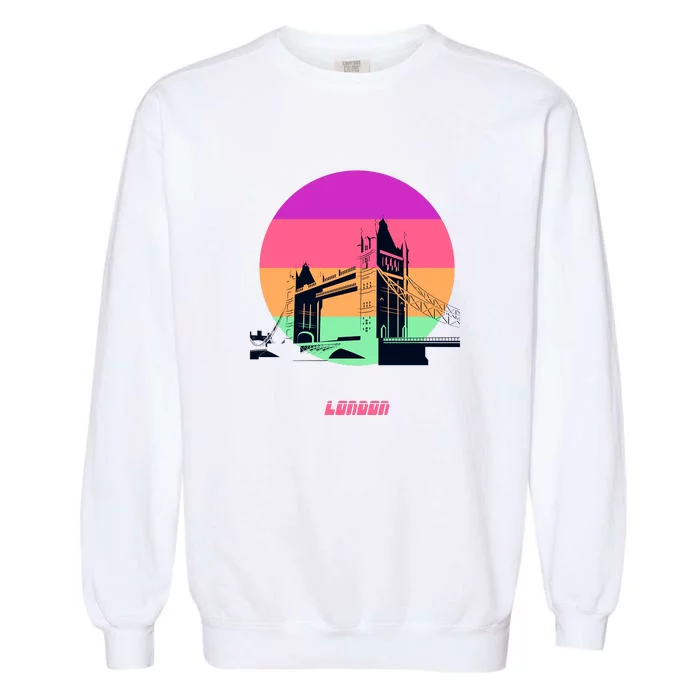 Retro Sun London Bridge Garment-Dyed Sweatshirt