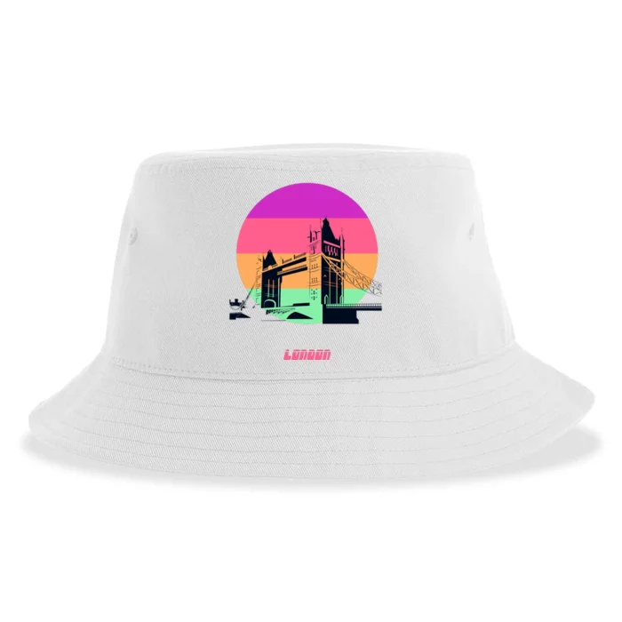 Retro Sun London Bridge Sustainable Bucket Hat