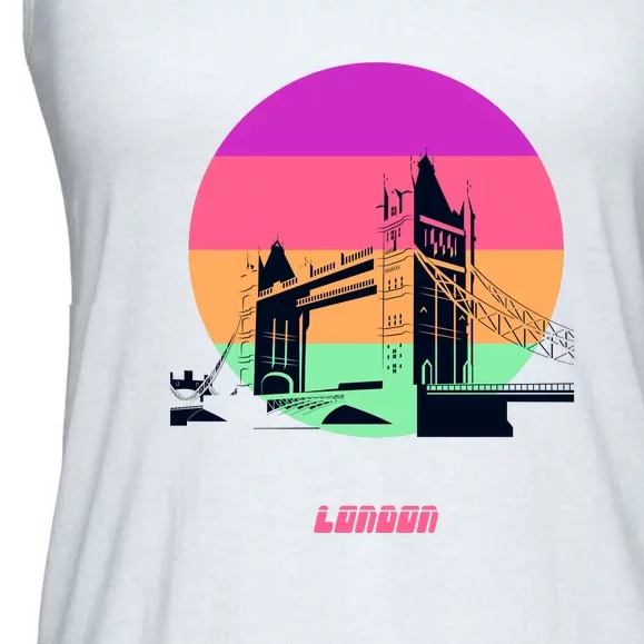 Retro Sun London Bridge Ladies Essential Flowy Tank