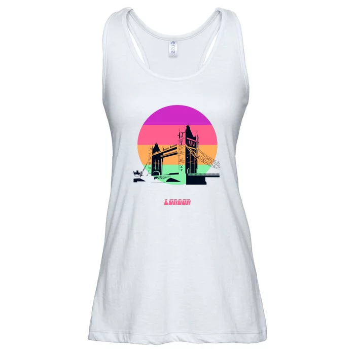 Retro Sun London Bridge Ladies Essential Flowy Tank