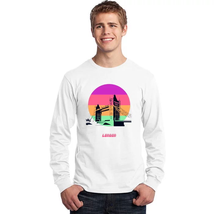 Retro Sun London Bridge Tall Long Sleeve T-Shirt