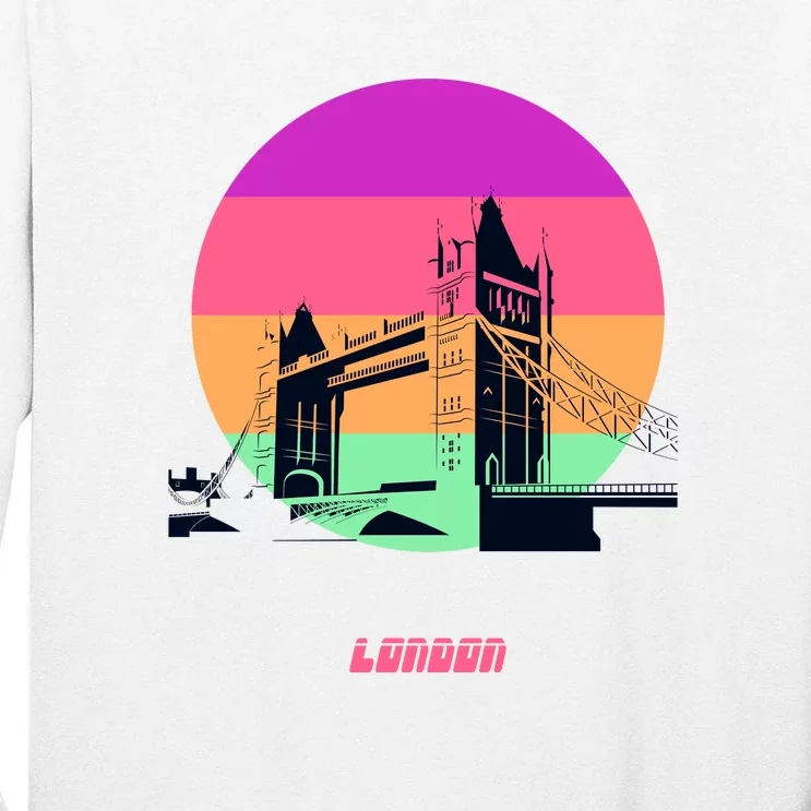 Retro Sun London Bridge Tall Long Sleeve T-Shirt